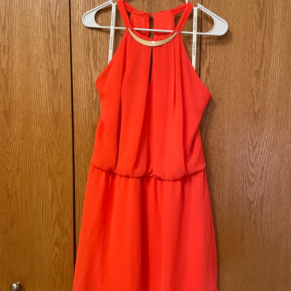 Bisou Bisou coral dress